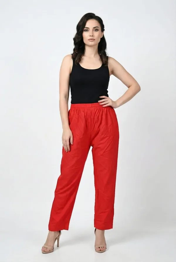 Red_Rayon_Premium_Straight_Fit_Pants_For_Women