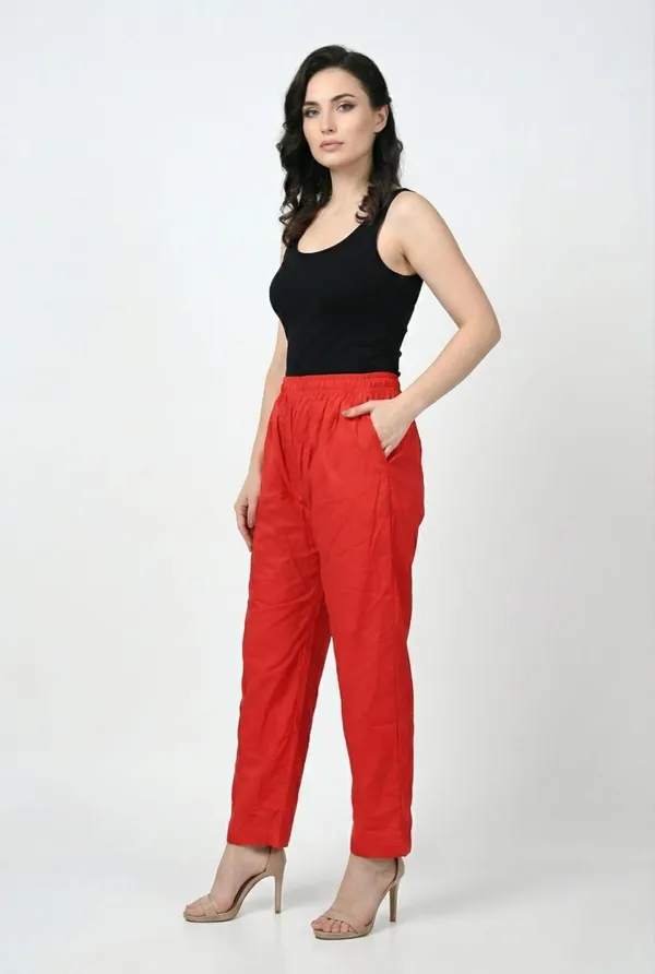 Red_Rayon_Premium_Straight_Fit_Pants_For_Women