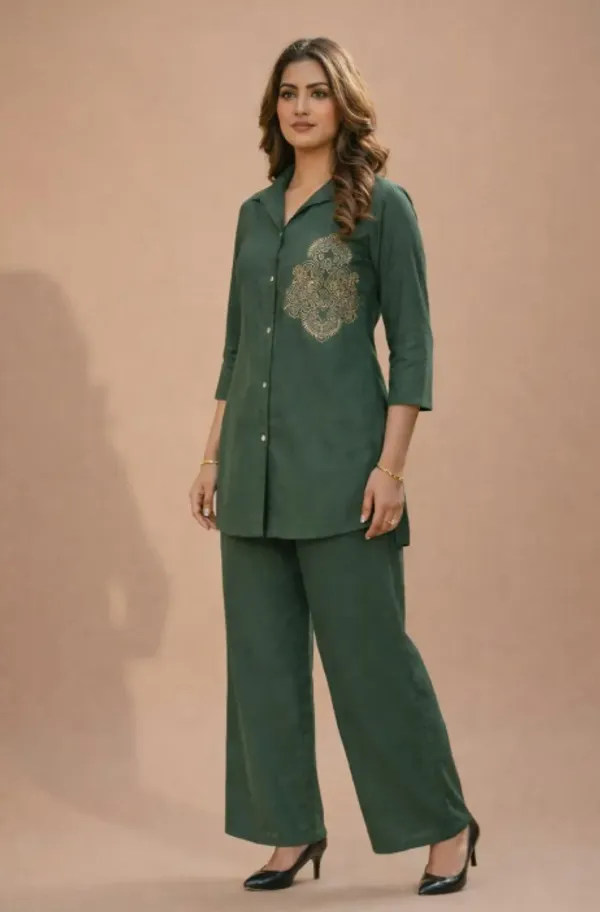 Sea_Green_Premium_Vatican_Embroidered_Co-Ord_Set_For_Women