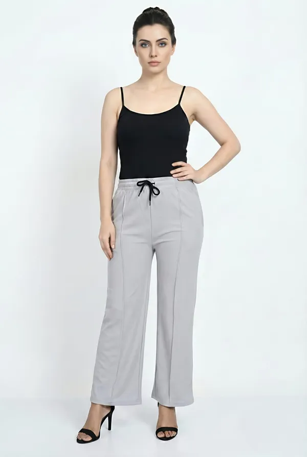 Grey_Viscose_Premium_Imported_Knitted_Palazzo_Pants_For_Women