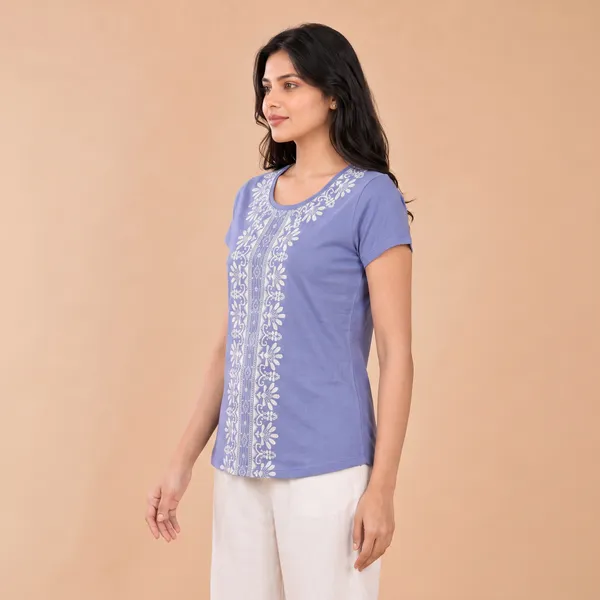 Lavender_Embroidered_Print_Cotton_T-Shirt