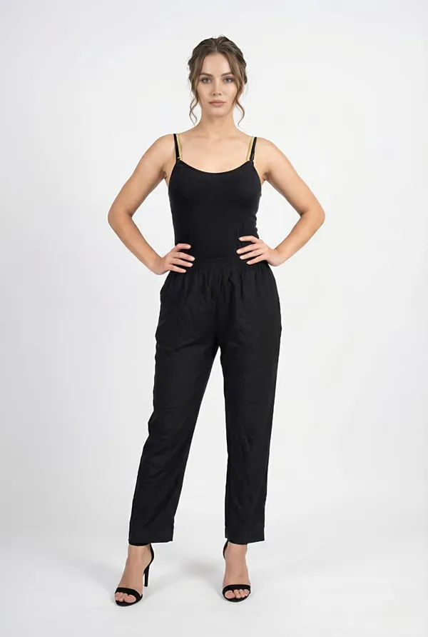 Black_Rayon_Premium_Straight_Fit_Pants_For_Women
