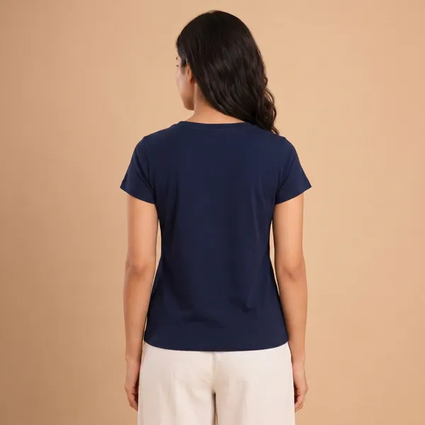 Navy_Blue_Geometric_Print_Cotton_T-Shirt