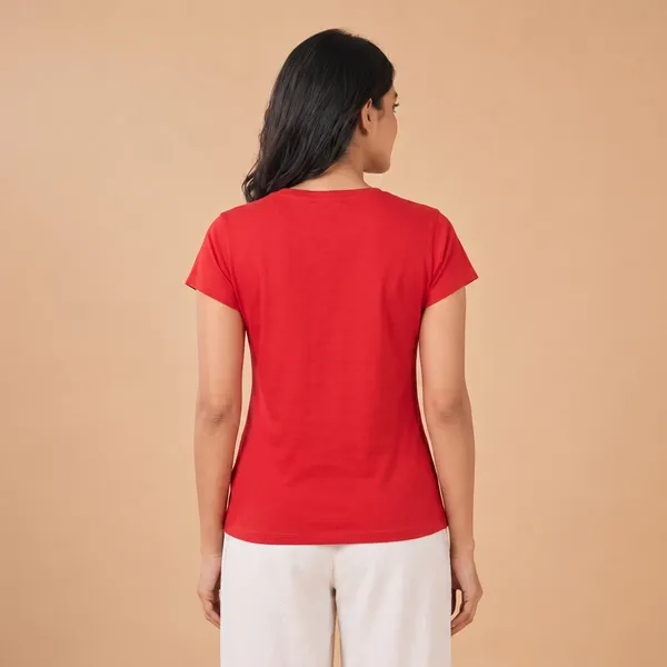 Red_Floral_Print_Cotton_T-Shirt