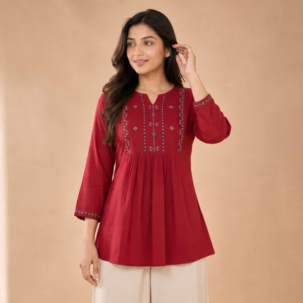 Women's_Embroidered_Rayon_Tunic_Top_|_Relaxed_Fit