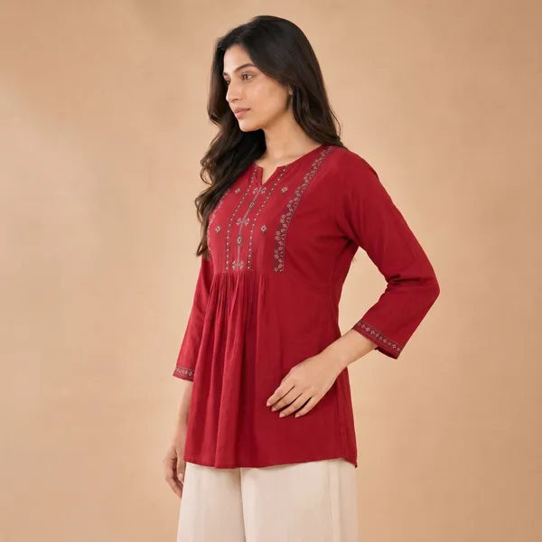 Women's_Embroidered_Rayon_Tunic_Top_|_Relaxed_Fit