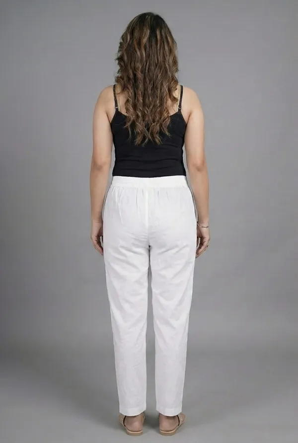 White_Rayon_Premium_Straight_Fit_Pants_For_Women