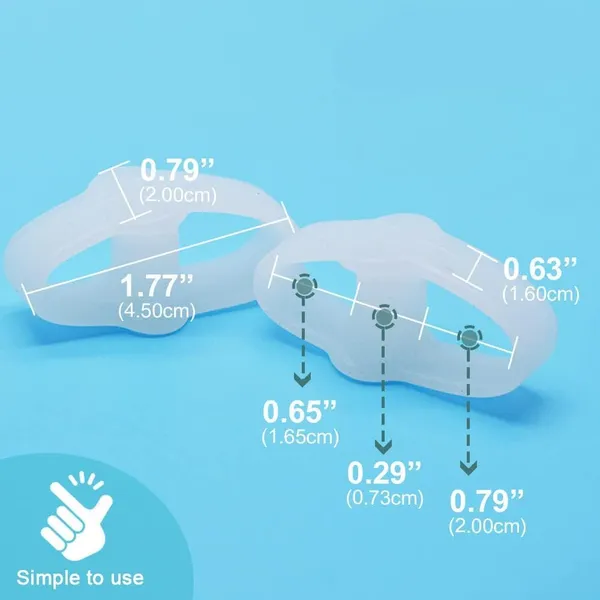 White_Toe_Separator_For_Feet_Toe_Spacers_Correct_Toes_Yoga_Silicone_Hammer_Toe_Corrector_For_Women_&_Men_Correct_Toe_Straighteners_For_Overlapping_Toes