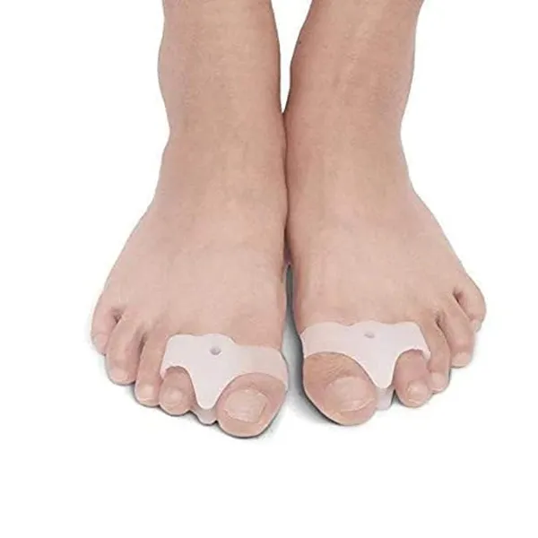 White_Toe_Separator_For_Feet_Toe_Spacers_Correct_Toes_Yoga_Silicone_Hammer_Toe_Corrector_For_Women_&_Men_Correct_Toe_Straighteners_For_Overlapping_Toes