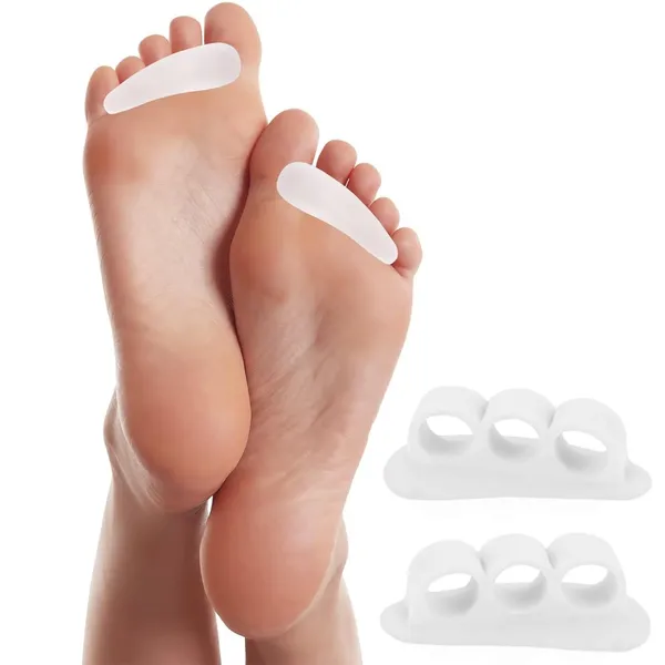 White_Bunion_Corrector_Silicone_Toe_Separators_For_Fast_Pain_Relief_Orthopedic_Bunion_Spacers_Spreader_Combo_of_6