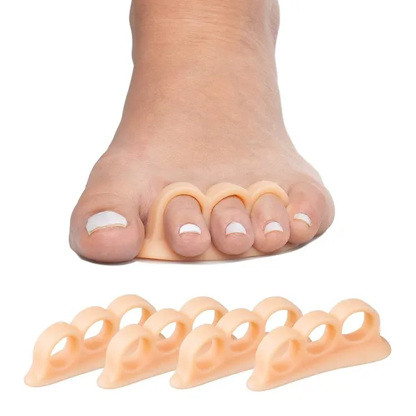 White_Bunion_Corrector_Silicone_Toe_Separators_For_Fast_Pain_Relief_Orthopedic_Bunion_Spacers_Spreader_Combo_of_6