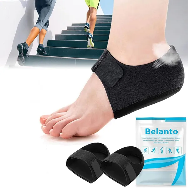 Black__2_Pieces_Plantar_Fasciitis_Heel_Protectors_And_Gel_Heel_Cups_Premium_Heel_Pads_For_Women_And_Men