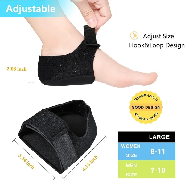 Black__2_Pieces_Plantar_Fasciitis_Heel_Protectors_And_Gel_Heel_Cups_Premium_Heel_Pads_For_Women_And_Men