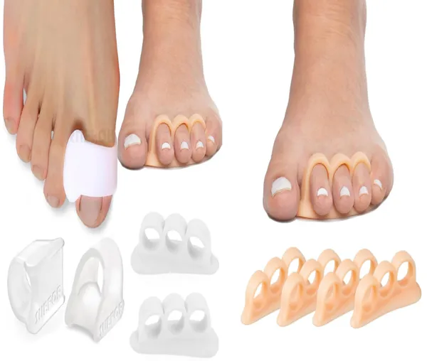 White_Bunion_Corrector_Silicone_Toe_Separators_For_Fast_Pain_Relief_Orthopedic_Bunion_Spacers_Spreader_Combo_of_6