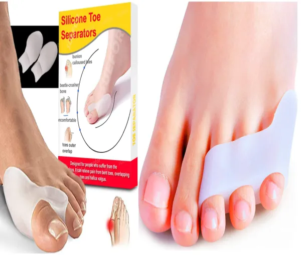 White_Bunion_Corrector_Silicone_Toe_Separators_For_Fast_Pain_Relief_Orthopedic_Bunion_Spacers_Spreader_Combo_of_4