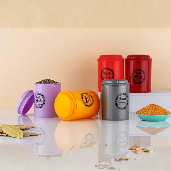8_Pcs_multi_color_spice_and_masala_jar