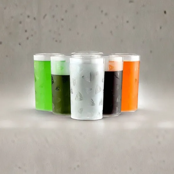 Set_Of_9_Transparent_Daimond_Cut_Serving_Glass