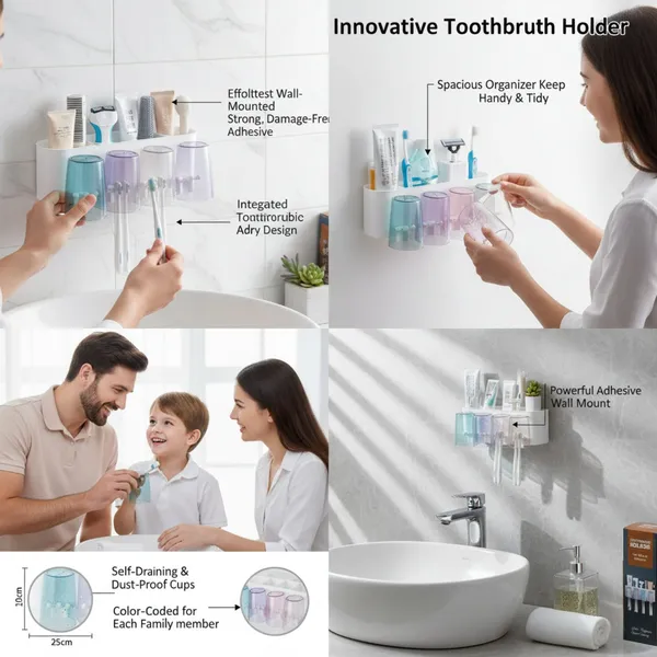 Multicolor_Toothbrush_Holder_With_Cup_And_Organizer