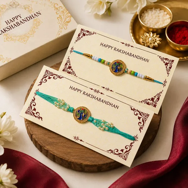Peacock_design_Bhaiya_Bhabhi_Rakhi_Combo