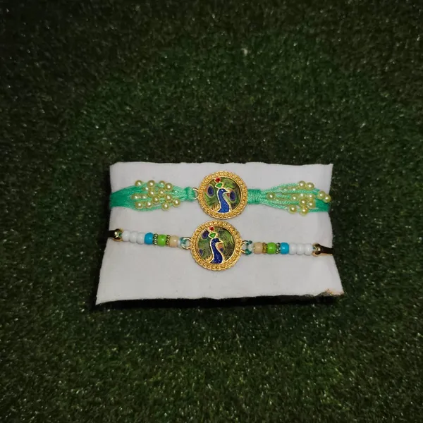 Peacock_design_Bhaiya_Bhabhi_Rakhi_Combo