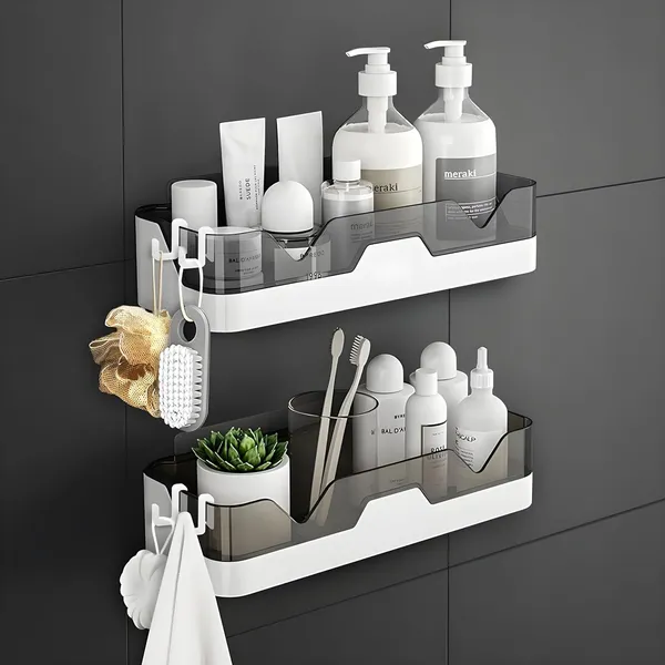 White_Shelf_Adhesive_Wall_Mounted_Plastic_Shelf_Organizer