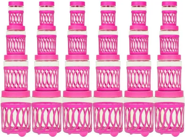 Pink_Plastic_Grocery_Container_24_Piece_Set
