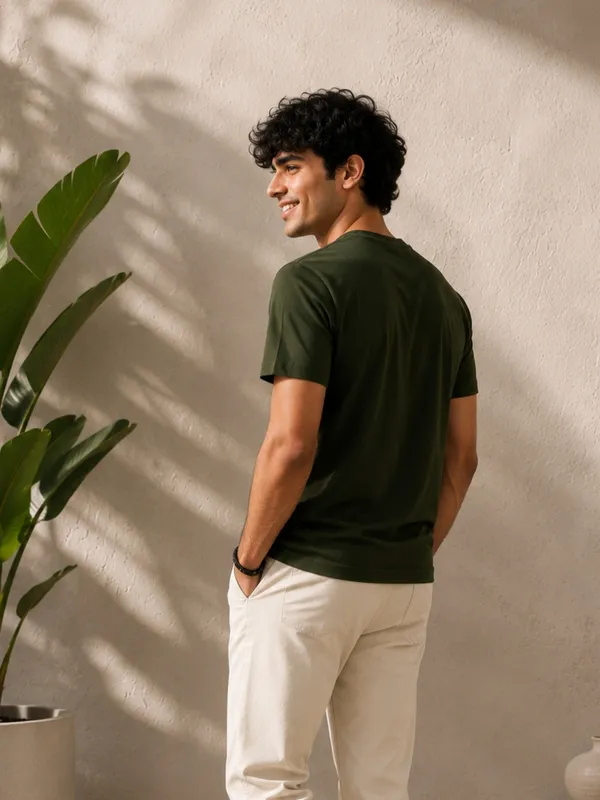 Men's_Cotton_T-shirt,_Green