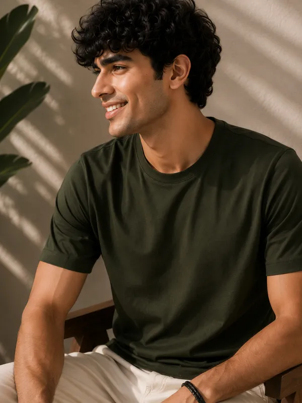 Men's_Cotton_T-shirt,_Green
