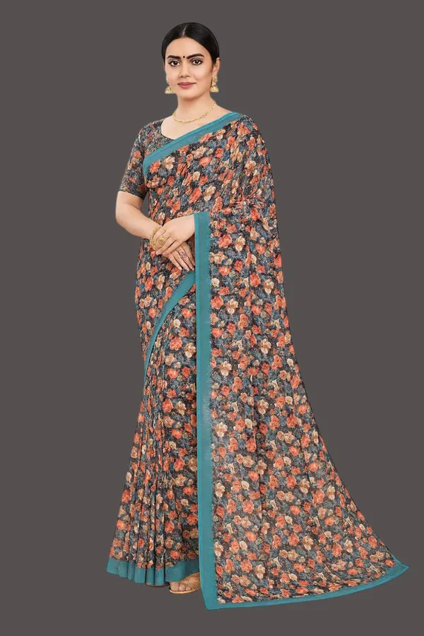 Aquamarine_Premium_Satin_Silk_Saree_For_Women