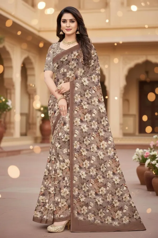 Coffee_Premium_Satin_Silk_Saree_For_Women