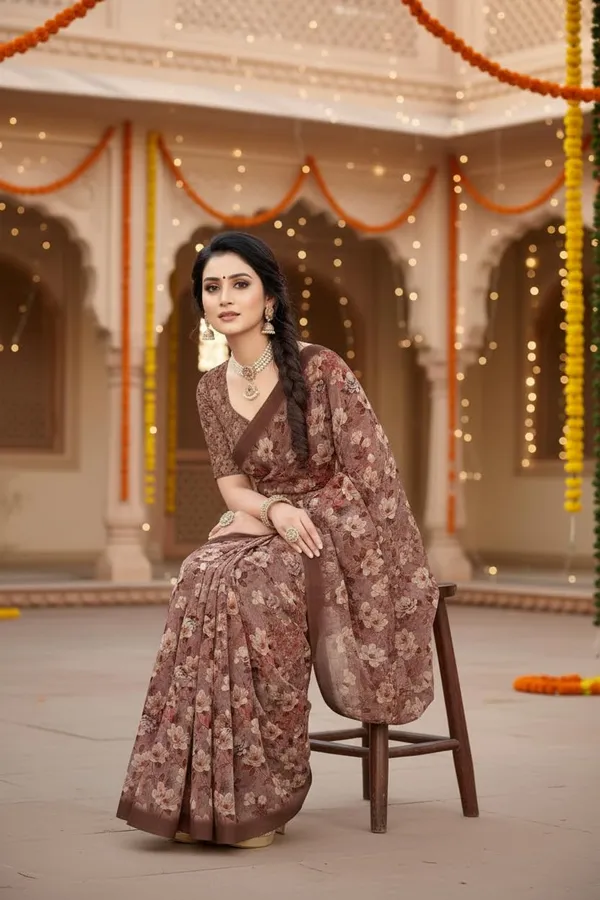 Brown_Premium_Satin_Silk_Saree_For_Women