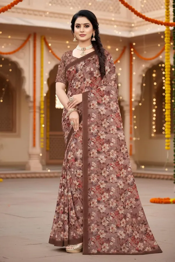 Brown_Premium_Satin_Silk_Saree_For_Women