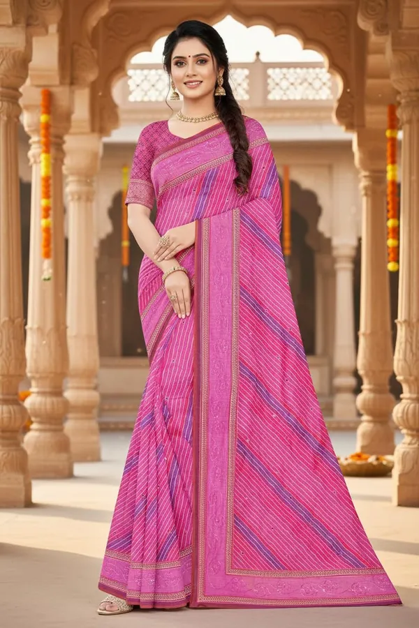 Rani_Pink_Premium_Cotton_Saree_For_Women