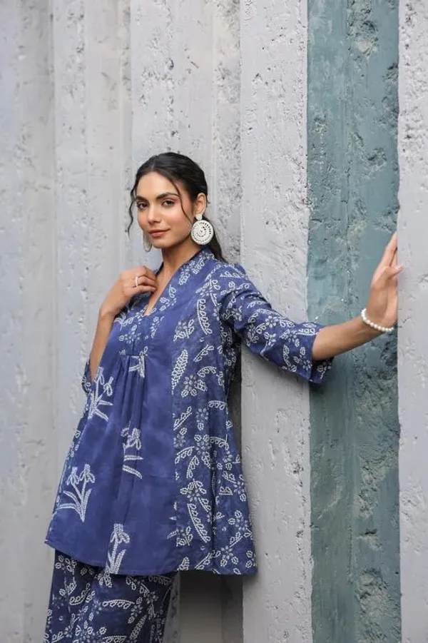 Blue_Premium_Rayon_Slub_Co-Ord_Set_For_Women