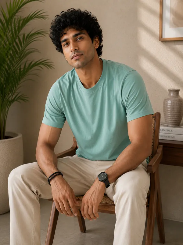 Men's_Cotton_T-shirt,_Saga_Green