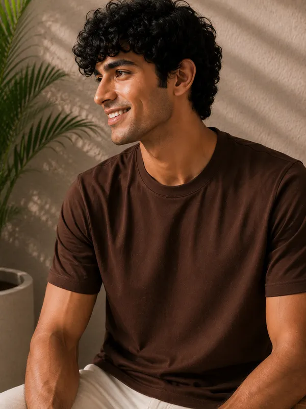 CHOCOLATE_BROWN_MEN_T-SHIRT