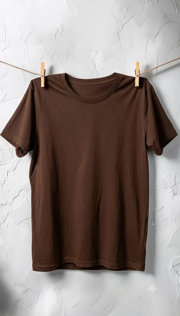 CHOCOLATE_BROWN_MEN_T-SHIRT