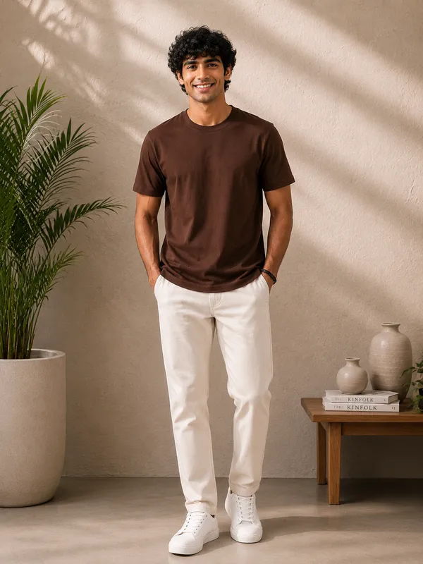 CHOCOLATE_BROWN_MEN_T-SHIRT