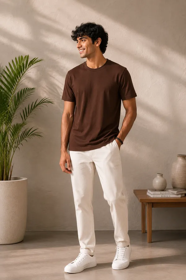 CHOCOLATE_BROWN_MEN_T-SHIRT