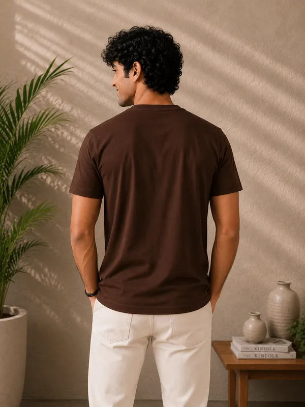CHOCOLATE_BROWN_MEN_T-SHIRT