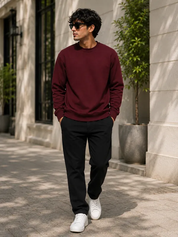 Marron_Mens_full_sleeve_sweatshirt