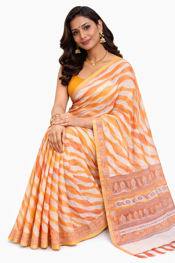 Sunset_Hues_Hand-Dyed_cotton_jari_Saree