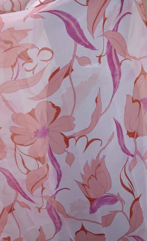 pink_georgette_saree