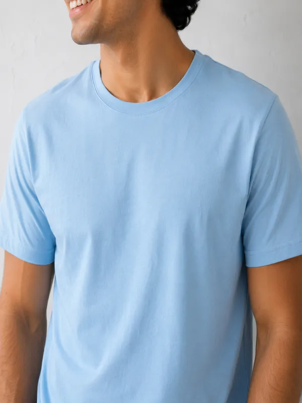 Men's_Cotton_T-shirt,_Light_Blue