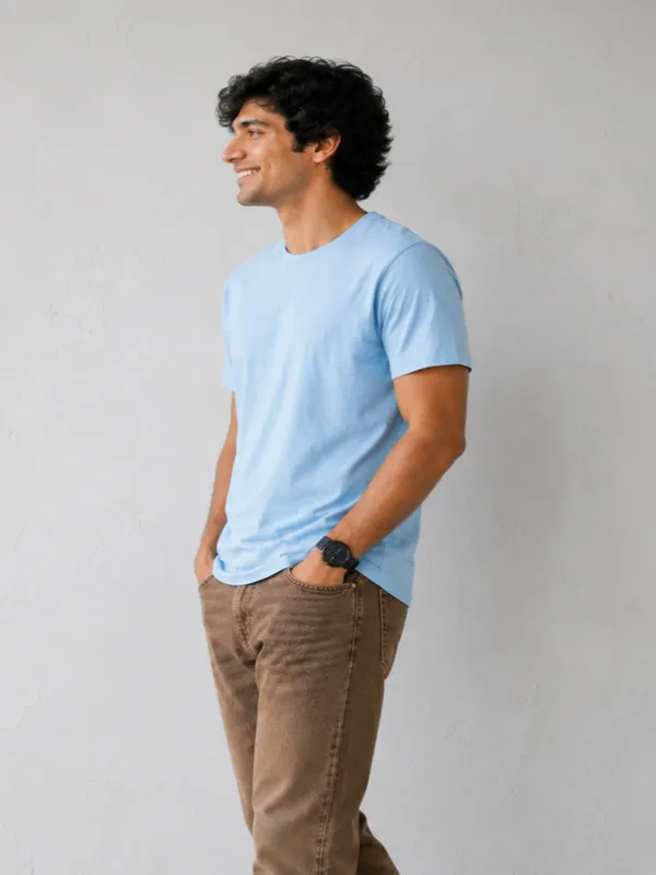 Men's_Cotton_T-shirt,_Light_Blue