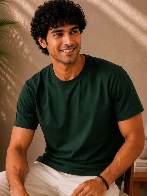 Men's_Cotton_T-shirt,_Emerald_Green