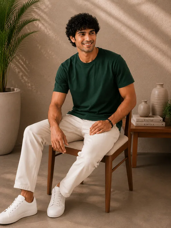 Men's_Cotton_T-shirt,_Emerald_Green