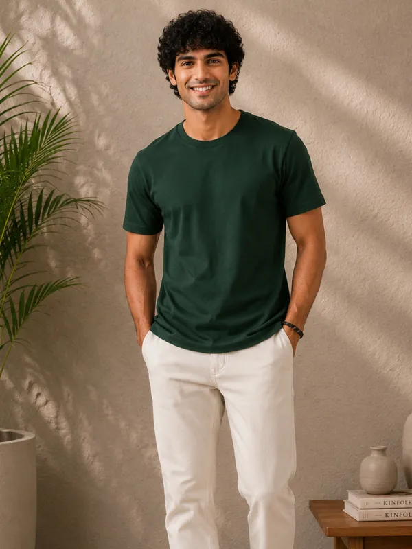 Men's_Cotton_T-shirt,_Emerald_Green