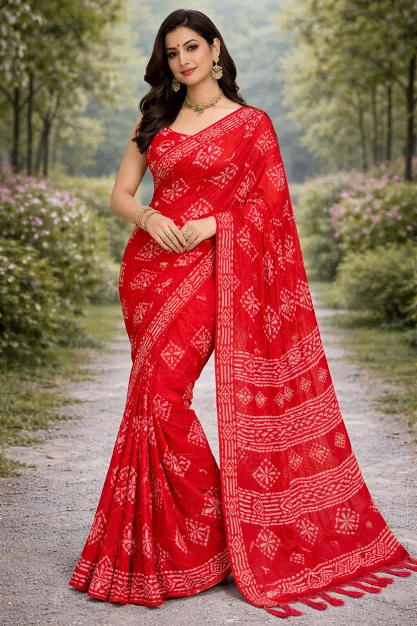 pure_cotton_royal_red_bandhani_saree