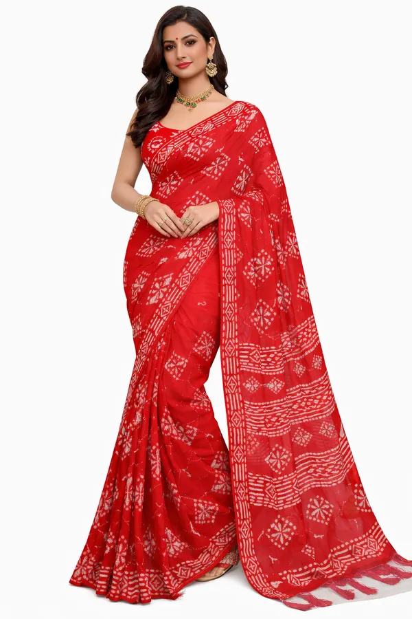 pure_cotton_royal_red_bandhani_saree